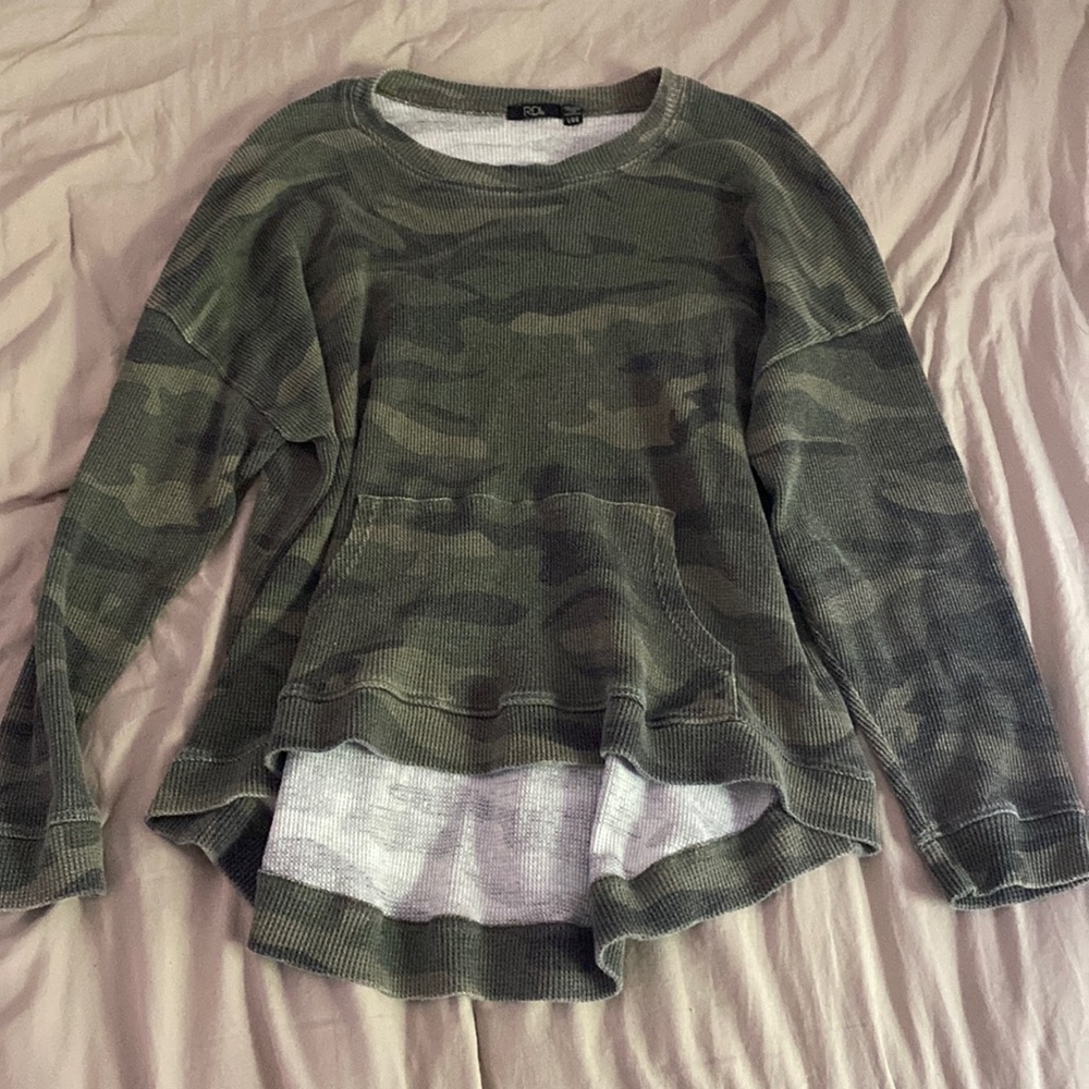 RDI Cute and Comfy Camo Sweater